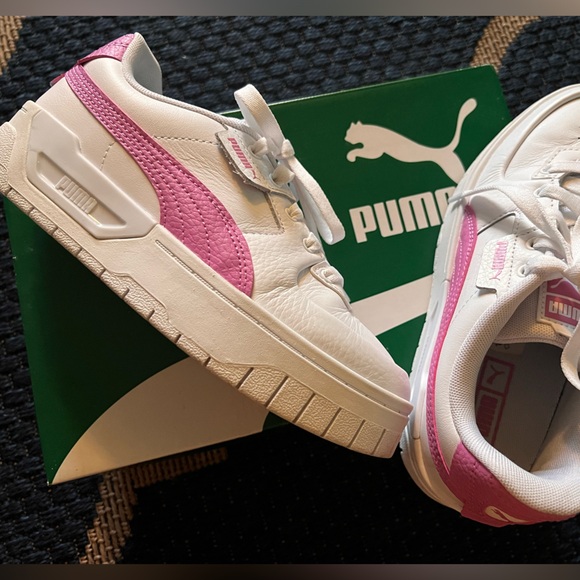 Cali Dream Puma size 6 white & mauve - Picture 1 of 5